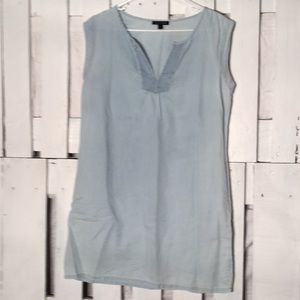 🐙 6/$20 As U Wish Light Wash Tunic Dress Medium